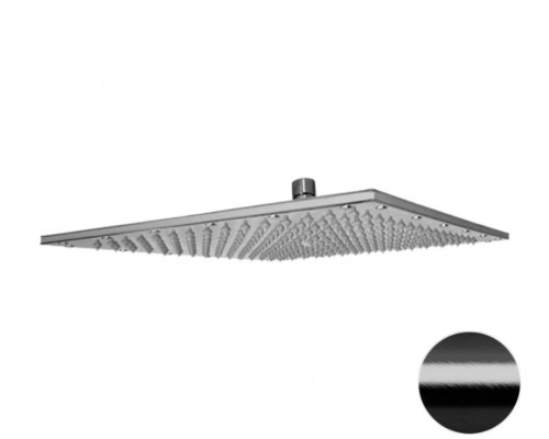Верхний душ с шарнирным соединением 35 см Remer 359SSXLCFPX, черный брашированный хром