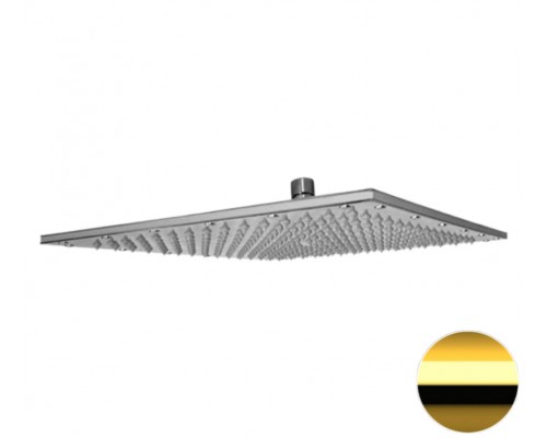 Верхний душ с шарнирным соединением 35 см Remer 359SSXLDOX, золото глянцевое