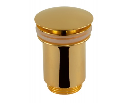 Донный клапан без перелива 1”1/4 Remer 904CC114DO, золото глянцевое