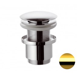 Донный клапан без перелива 1”1/4 Remer 904CC2114DO, золото глянцевое