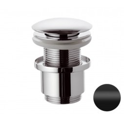 Донный клапан без перелива 1”1/4 Remer 904CC2114NO, черный матовый