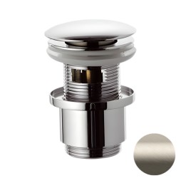 Донный клапан с переливом 1”1/4 Remer 905CC2114XV, сталь