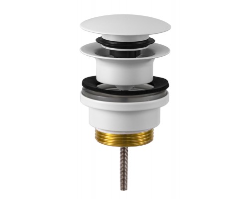 Донный клапан универсальный 1”1/4 Remer 905CCR114BO, белый матовый