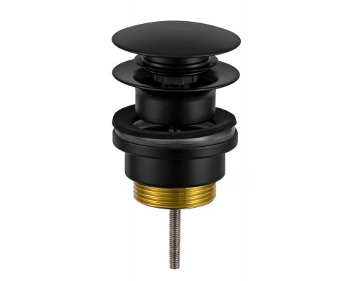 Донный клапан универсальный 1”1/4 Remer 905CCR114NO, черный матовый