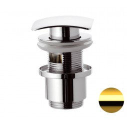 Донный клапан с переливом 1”1/4 Remer 905SCC2114DO, золото глянцевое