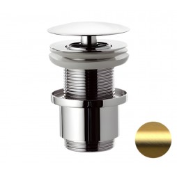 Донный клапан незапираемый без перелива 1”1/4 Remer 9072BG, золото брашированное