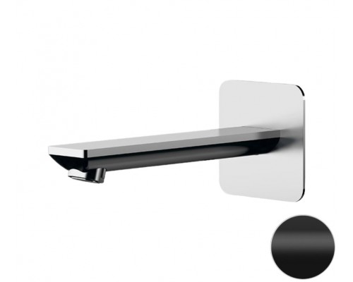 Излив настенный 18 см Remer Energy 91EYNO, черный матовый