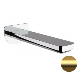 Излив настенный 18 см Remer Infinity 91IBG, золото брашированное