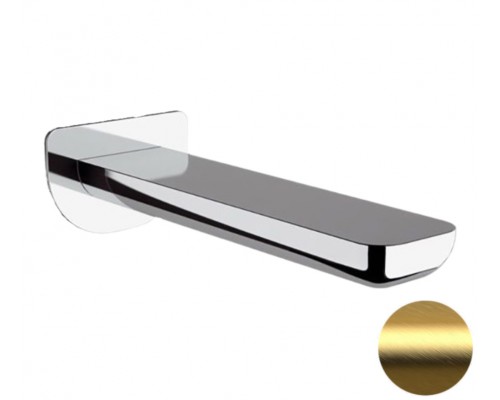 Излив настенный 18 см Remer Infinity 91IBG, золото брашированное