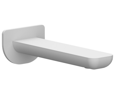 Излив настенный 18 см Remer Infinity 91IBO, белый матовый