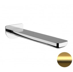 Излив настенный 23 см Remer Infinity 91ILBG, золото брашированное