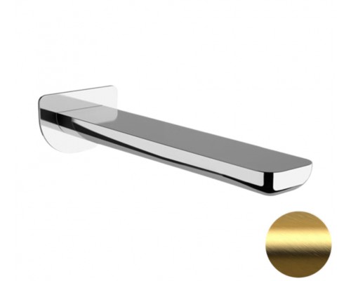 Излив настенный 23 см Remer Infinity 91ILBG, золото брашированное