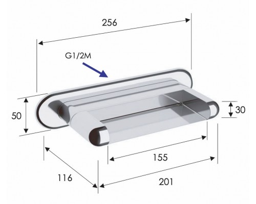 Излив настенный Remer 91NC