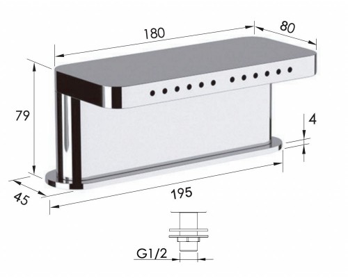 Излив в борт ванны Remer 91NCF