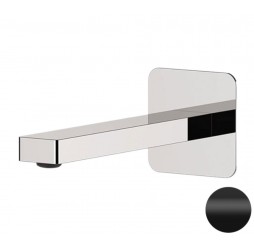 Излив настенный 19 см Remer Slash 91SLNO, черный матовый