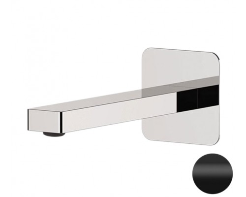 Излив настенный 19 см Remer Slash 91SLNO, черный матовый