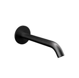 Излив настенный 16 см Remer X Style 91XCFP, черный брашированный хром