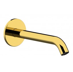 Излив настенный 16 см Remer X Style 91XDO, золото глянцевое