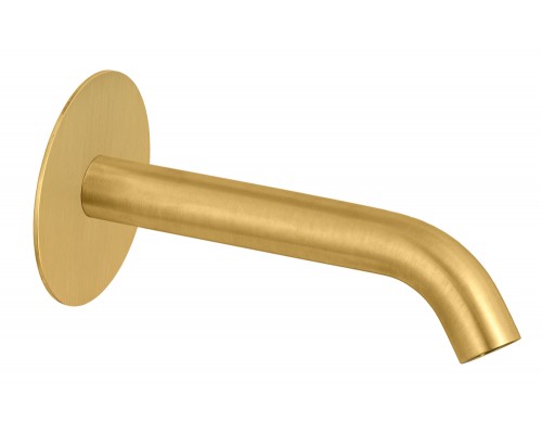 Излив настенный 16 см Remer X Style 91XF90BG, золото брашированное