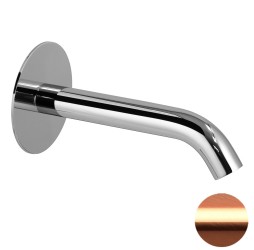 Излив настенный 16 см Remer X Style 91XF90RP, медь брашированная