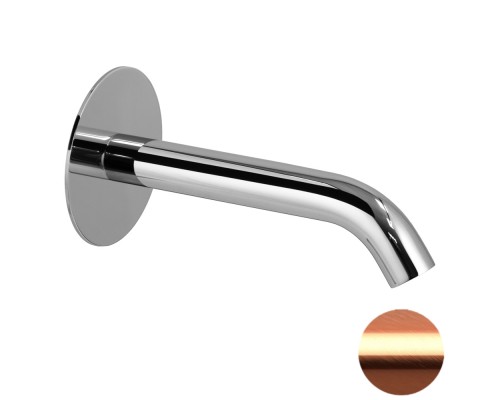 Излив настенный 16 см Remer X Style 91XF90RP, медь брашированная