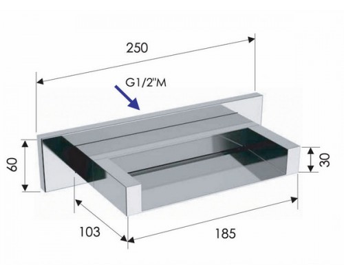 Излив настенный Remer 91ZC