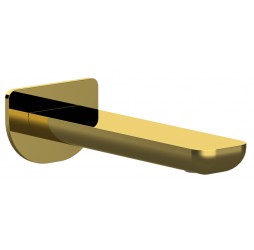 Излив настенный 18 см Remer Infinity 91IDO, золото глянцевое