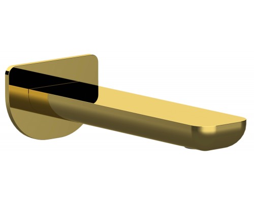 Излив настенный 18 см Remer Infinity 91IDO, золото глянцевое