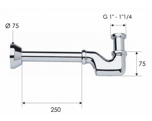 Сифон 1”1/4 Remer 956114