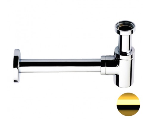 Сифон 1”1/4 Remer 958BDO, золото глянцевое