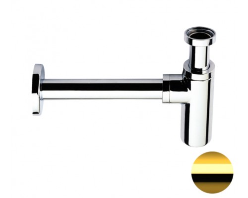 Сифон 1”1/4 Remer 958LDO, золото глянцевое