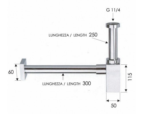 Сифон 1”1/4 Remer 960114