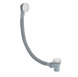 Слив-перелив click-clack для ванны Remer 96PCCBO, белый матовый