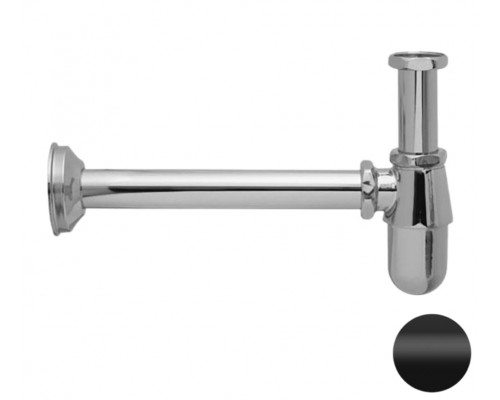 Сифон 1”1/4 Remer 970NO, черный матовый