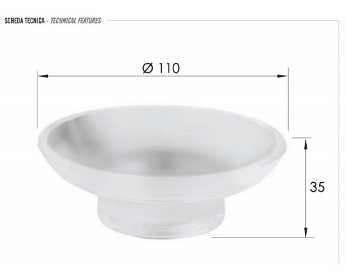 Мыльница без опоры Remer SQ ACGL10SU