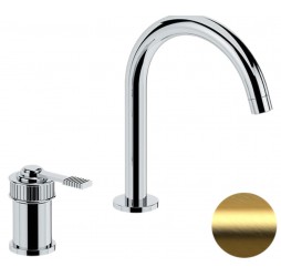 Смеситель для раковины Remer Atelier AL57BG, золото брашированное