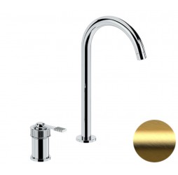 Смеситель для раковины Remer Atelier AL57LBG, золото брашированное
