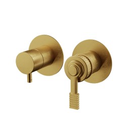 Смеситель для душа Remer Atelier AL92ZPBG, золото брашированное