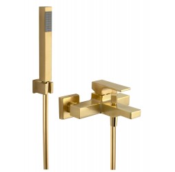 Смеситель для ванны Remer Absolute AU02BG, золото брашированное