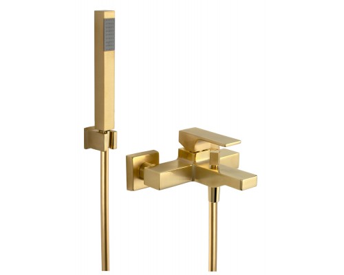 Смеситель для ванны Remer Absolute AU02BG, золото брашированное