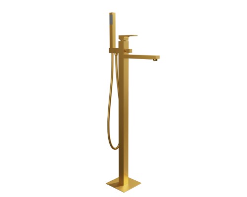 Смеситель для ванны Remer Absolute AU08BG, золото брашированное