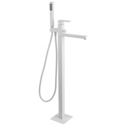 Смеситель для ванны Remer Absolute AU08BO, белый матовый