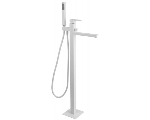 Смеситель для ванны Remer Absolute AU08BO, белый матовый