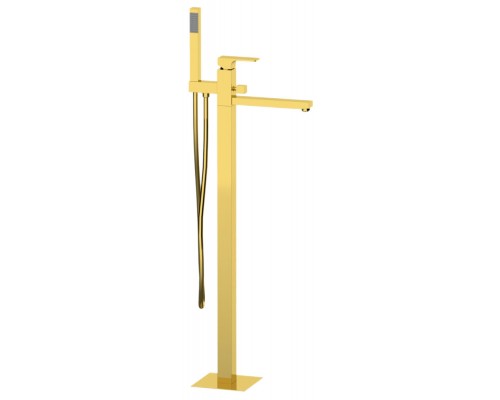 Смеситель для ванны Remer Absolute AU08DO, золото глянцевое