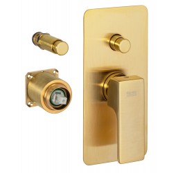 Смеситель для душа Remer Absolute AU09KBBG, золото брашированное