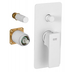 Смеситель для душа Remer Absolute AU09KBBO, белый матовый