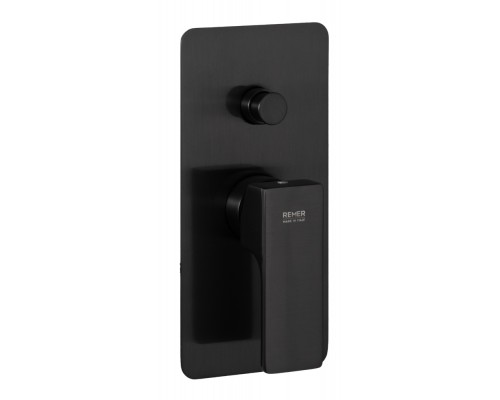 Смеситель для душа Remer Absolute AU09KBCFP, чёрный брашированный хром