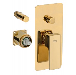 Смеситель для душа Remer Absolute AU09KBDO, золото глянцевое