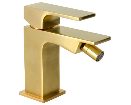 Смеситель для биде Remer Absolute AU22BG, золото брашированное