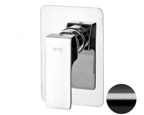 Смеситель для душа Remer Absolute AU30CFP, чёрный брашированный хром